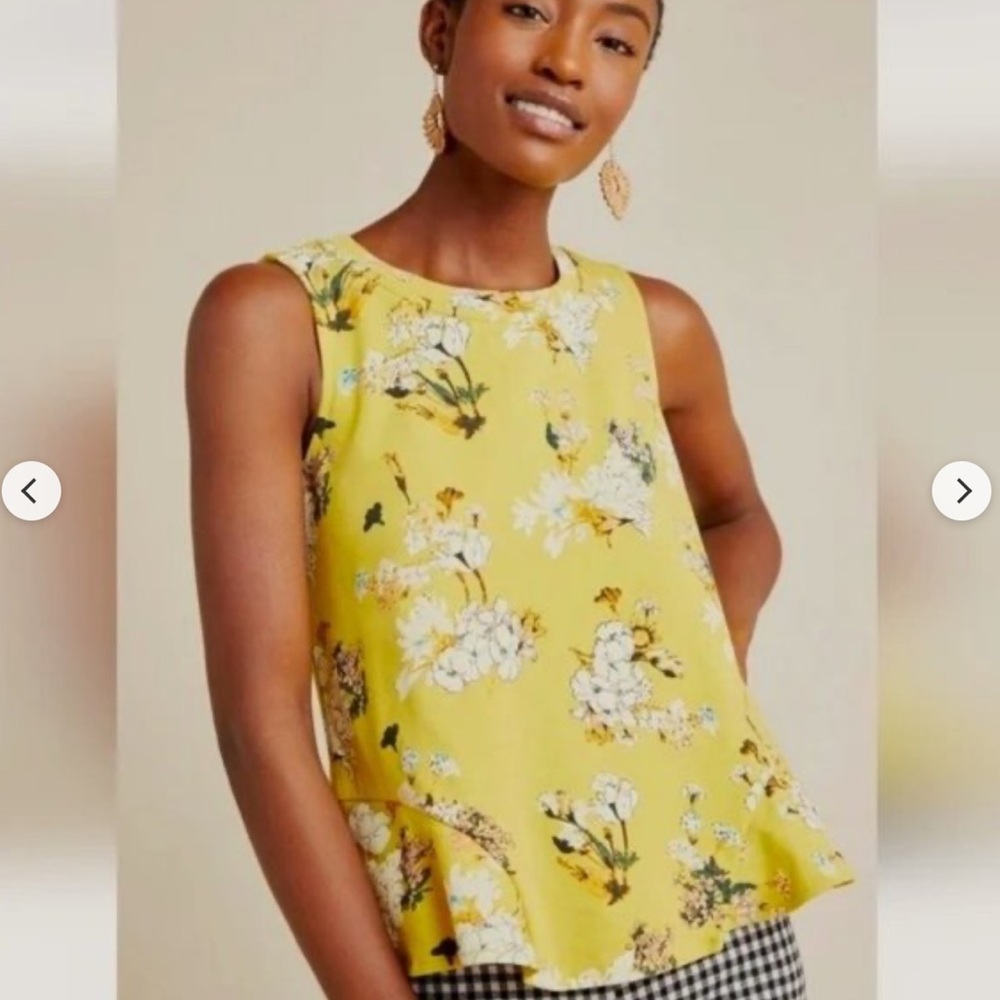 Anthropologie Eva Franco Peplum Top